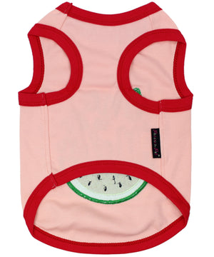 Parisian Pet 'One in a Melon' Dog Shirt – Fun Summer Pet T-Shirt for Dogs & Cats, Pink