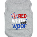 Parisian Pet 'Red, White & Woof' Fourth of July Pet Outfit – Stylish and Breathable Holiday Apparel for Small Dogs & Cats, Red, White & Blue
