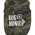 Parisian Pet 'Bug Hunter' Dog Shirt – Small Dog Casual Outfit with Funny Slogan for Dogs & Cats, Green