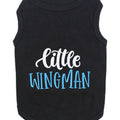 Parisian Pet 'Little Wingman' Winged Dog Shirt – Cool Adventure-Themed Shirt for Dogs & Cats, Black
