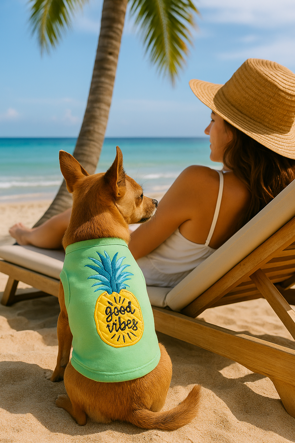 Parisian Pet 'Pineapple' Dog Shirt – Tropical Cotton Pet T-Shirt for Dogs & Cats-Saint Patrick's Day