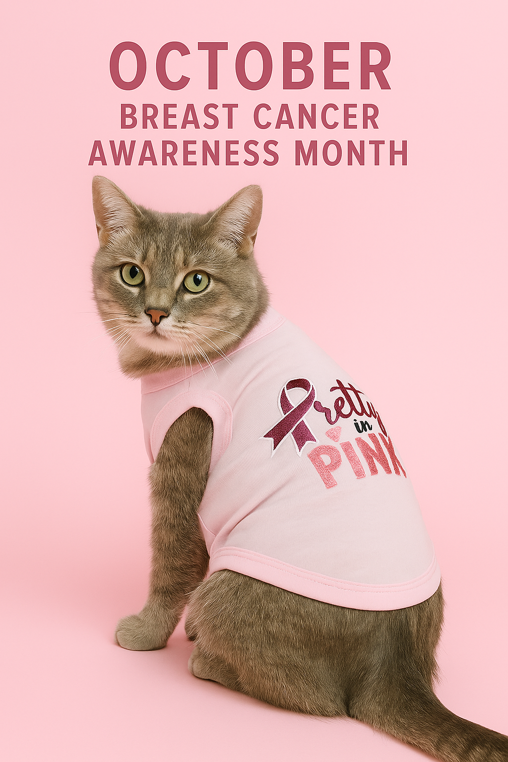 Parisian Pet 'Pretty in Pink' Fashionable Pink Pet T-Shirt – Comfortable Embroidered Dog Wear for All Occasions, Pink